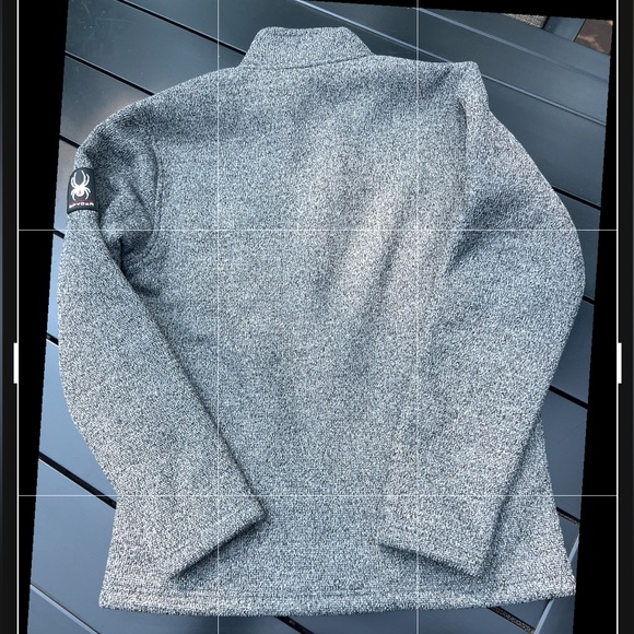 Spyder Gray Lightweight fully lined Jacket. Chest pocket/larger side pockets. - Picture 3 of 10